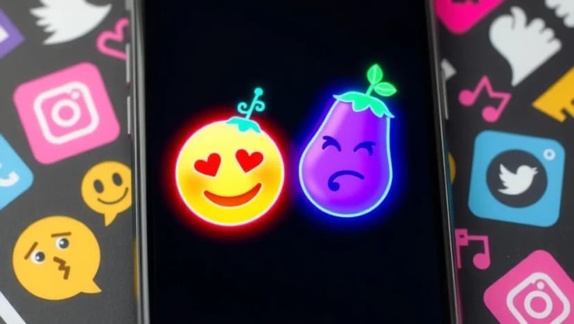 Vad betyder fruktemojierna 🍑🍆