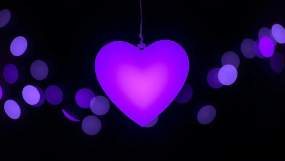 Vad betyder den lila hjärtan emojin